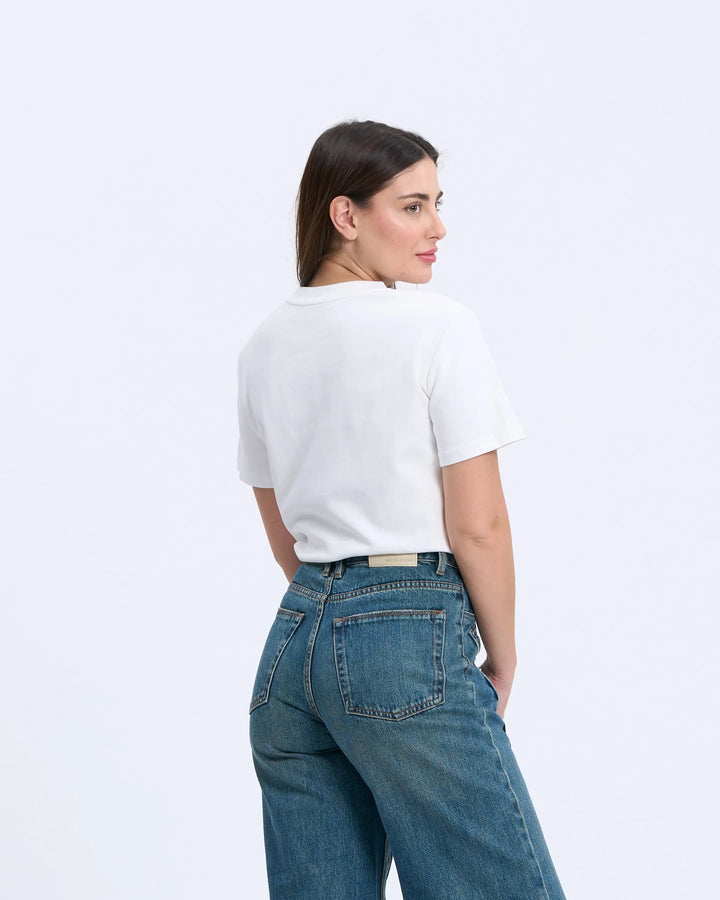 An image of a   D4516 Basic Heart T-Shirt by  Mirra Masa