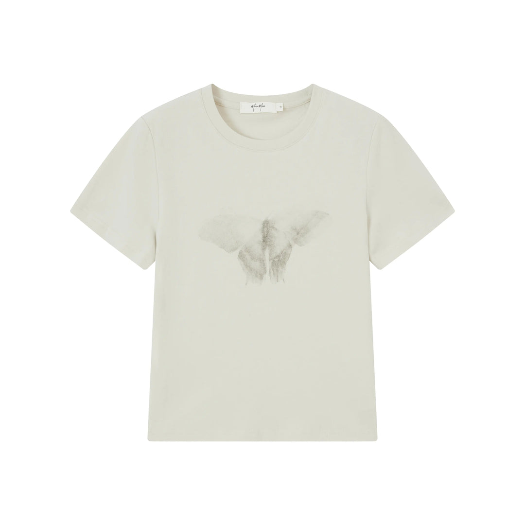An image of a   D6298 Vintage Butterfly Tee by  Mirra Masa