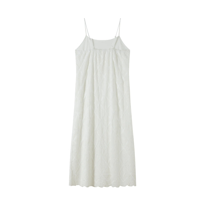 An image of a   DR31ZM6 Laced Slip Dress by  Mirra Masa