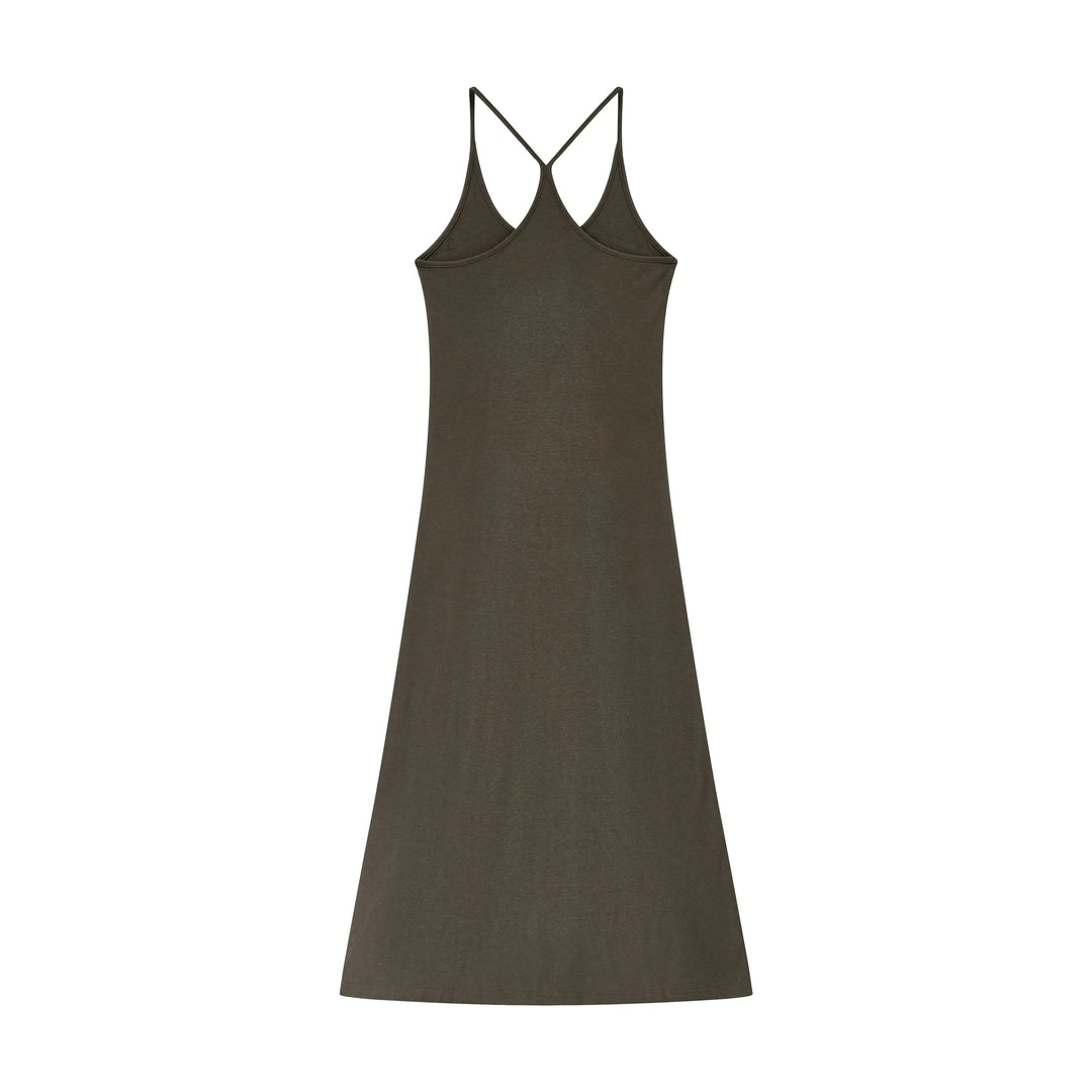 An image of a   DR4G3M6 Silhouette Slip Dress by  Mirra Masa