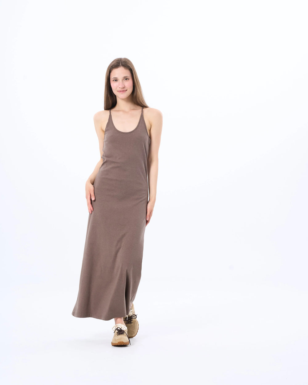 An image of a   DR4G3M6 Silhouette Slip Dress by  Mirra Masa