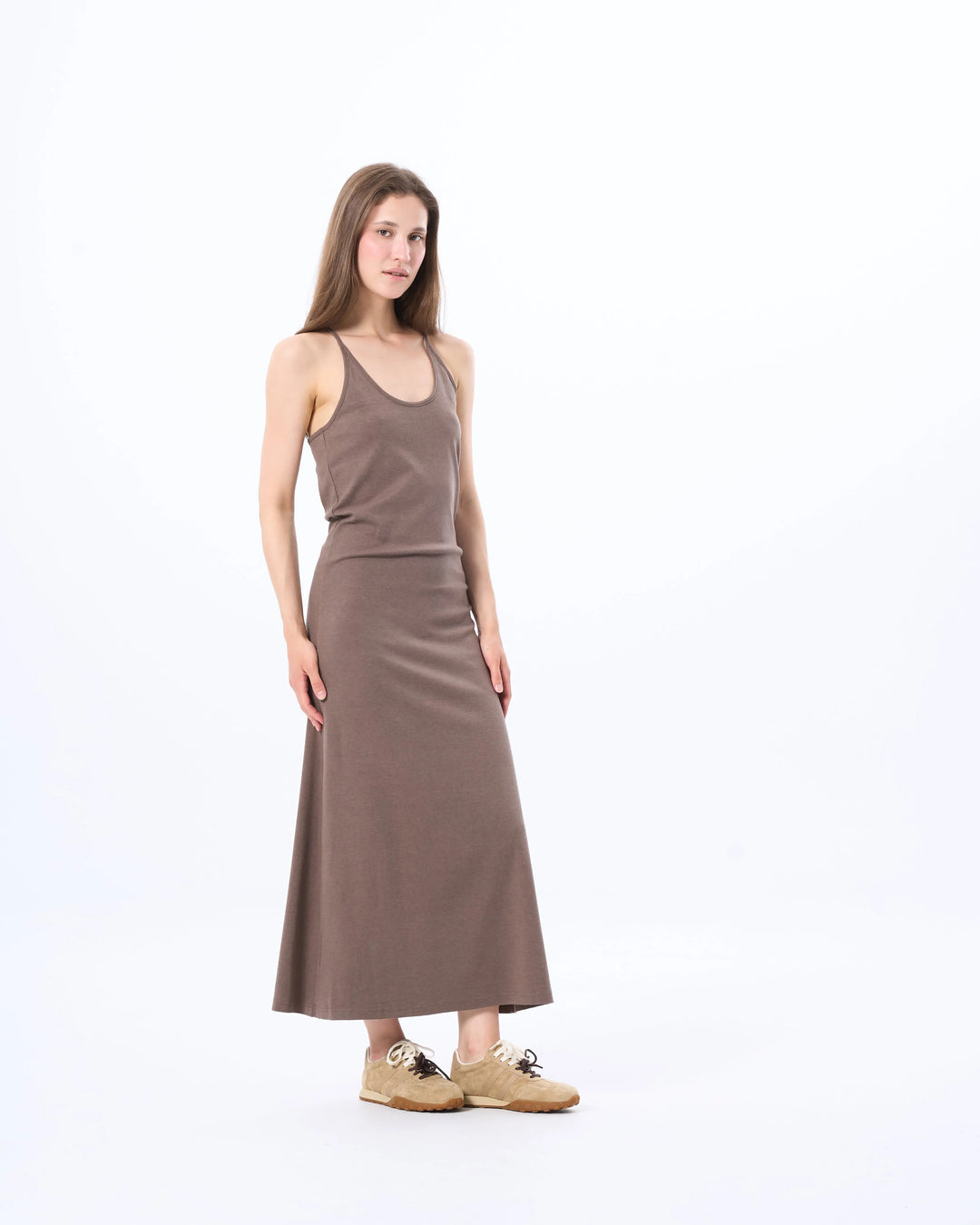 An image of a   DR4G3M6 Silhouette Slip Dress by  Mirra Masa