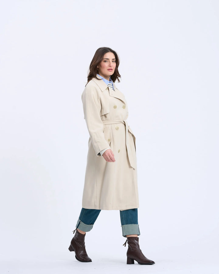 An image of a   FY004S Classic Trench by  Mirra Masa