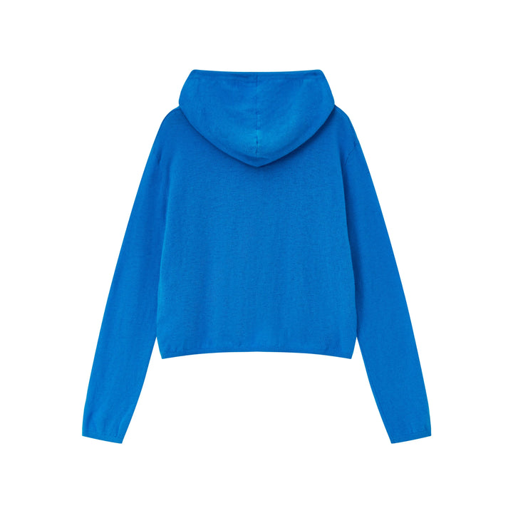 An image of a   HD6I5S6 Wool Blend Sheer Hoodie by  Mirra Masa