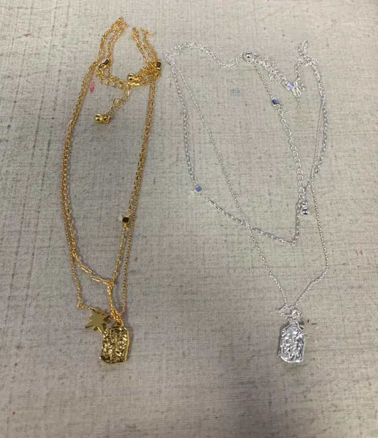 An image of a   Layered Artisan Necklace Adjustable by  Mirra Masa