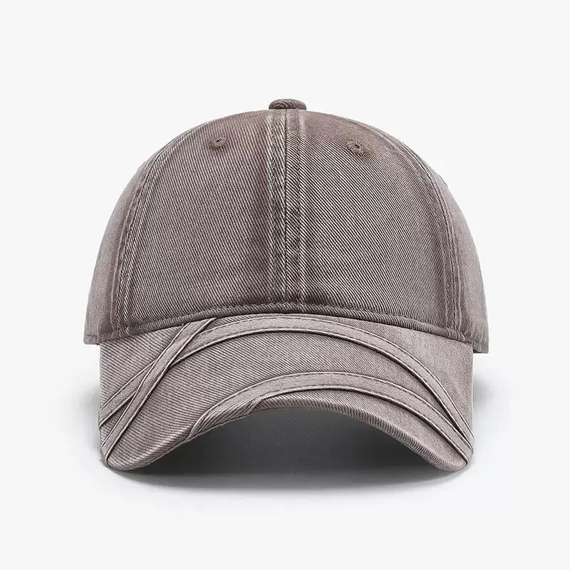 An image of a   Layered Trim Denim Cap by  Mirra Masa