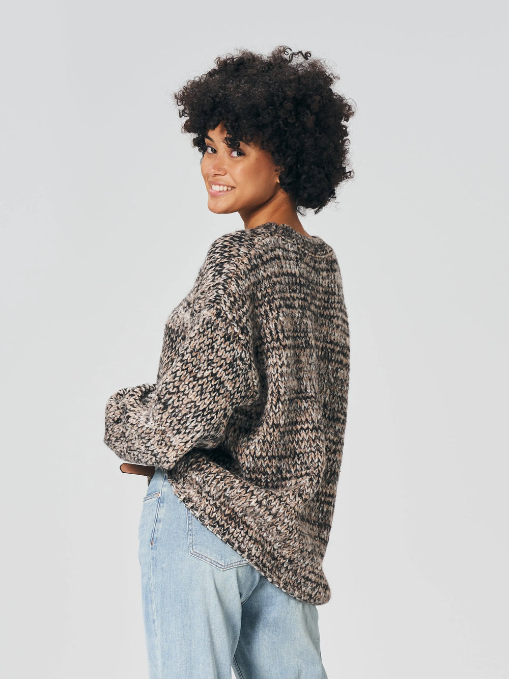 An image of a   M0701 Rib-Knit Sweater by  Mirra Masa