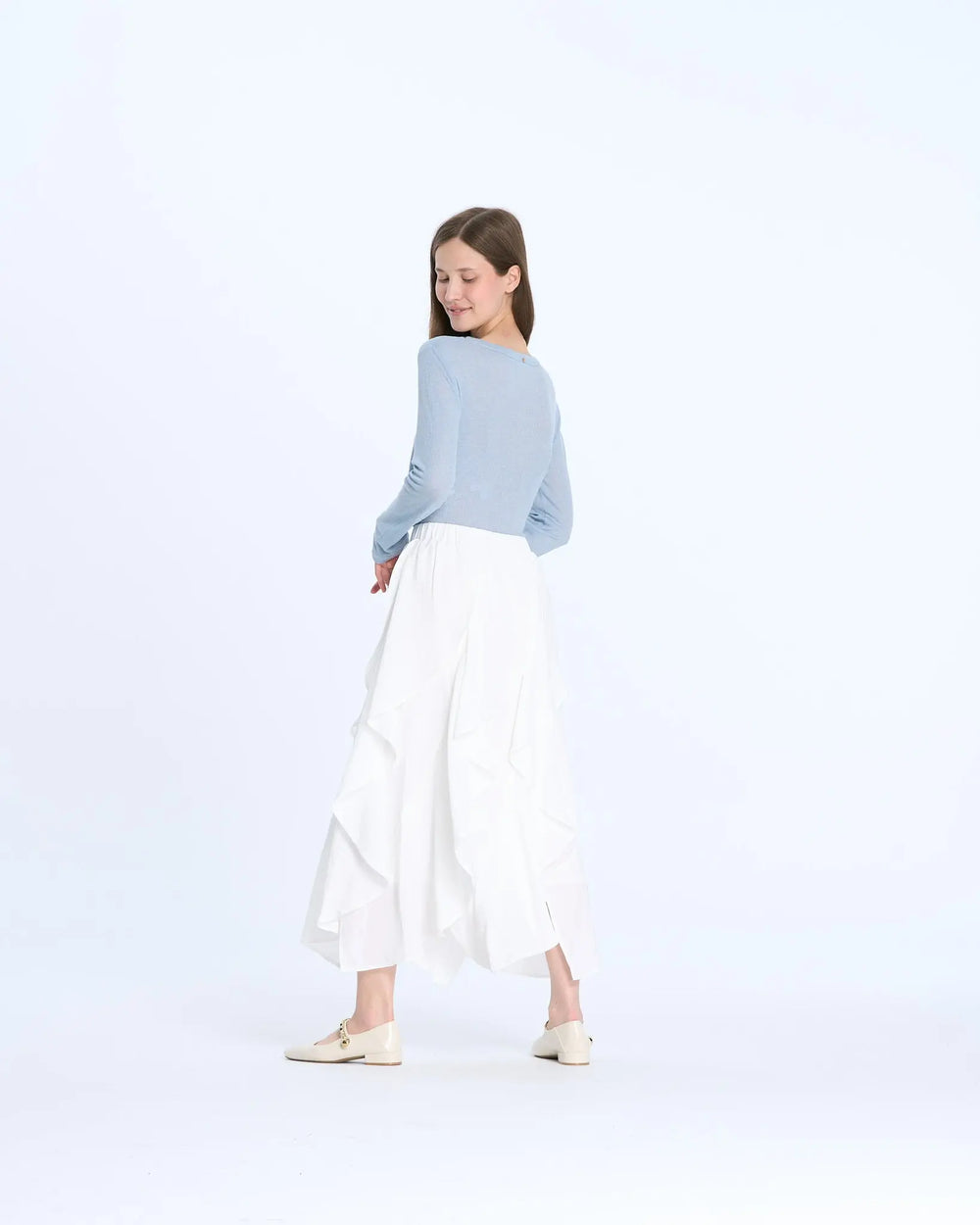 An image of a   M131 Vegan Leather Flats by  Mirra Masa