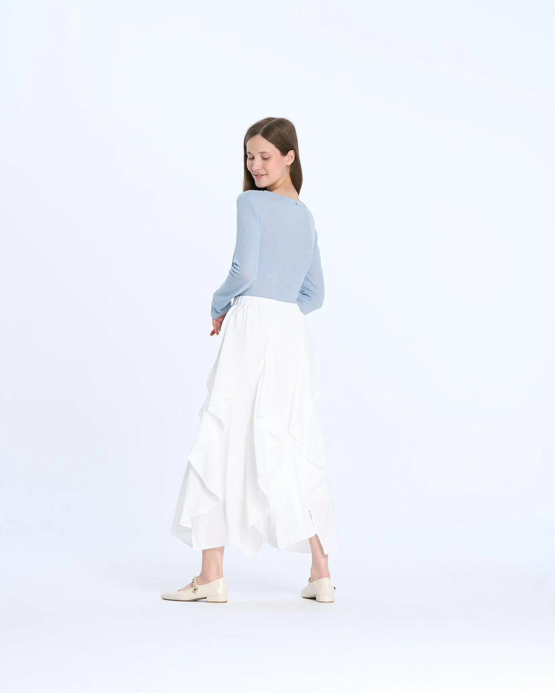 An image of a   M131 Vegan Leather Flats by  Mirra Masa