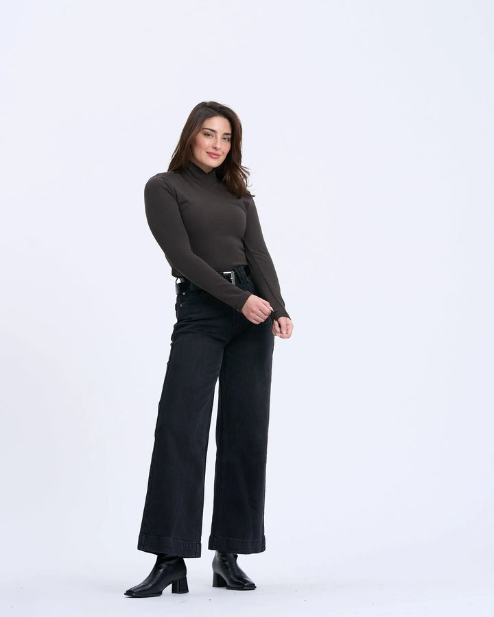 An image of a   M'Essentials True Form Layering V-Neck by  Mirra Masa