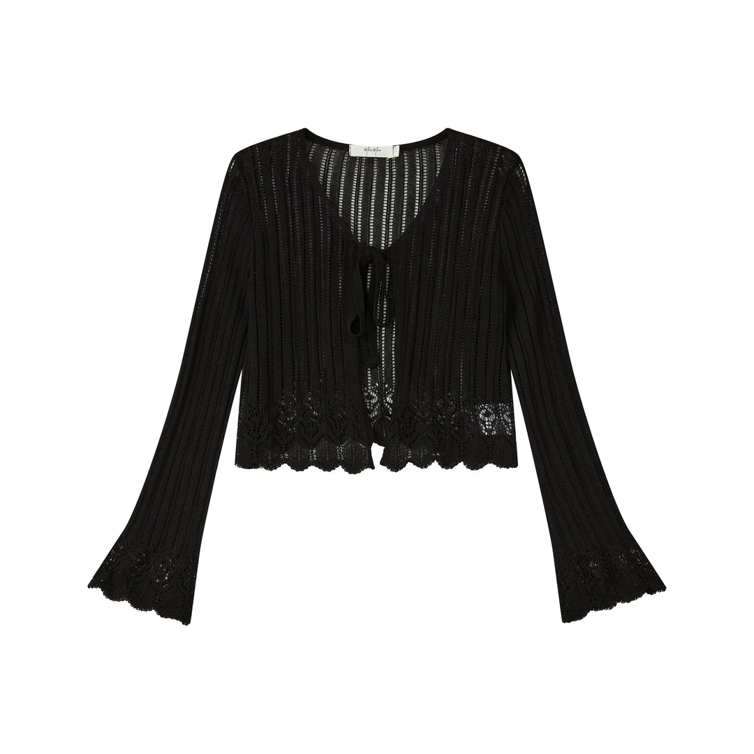 An image of a   OW83US6 Knit Cardigan by  Mirra Masa