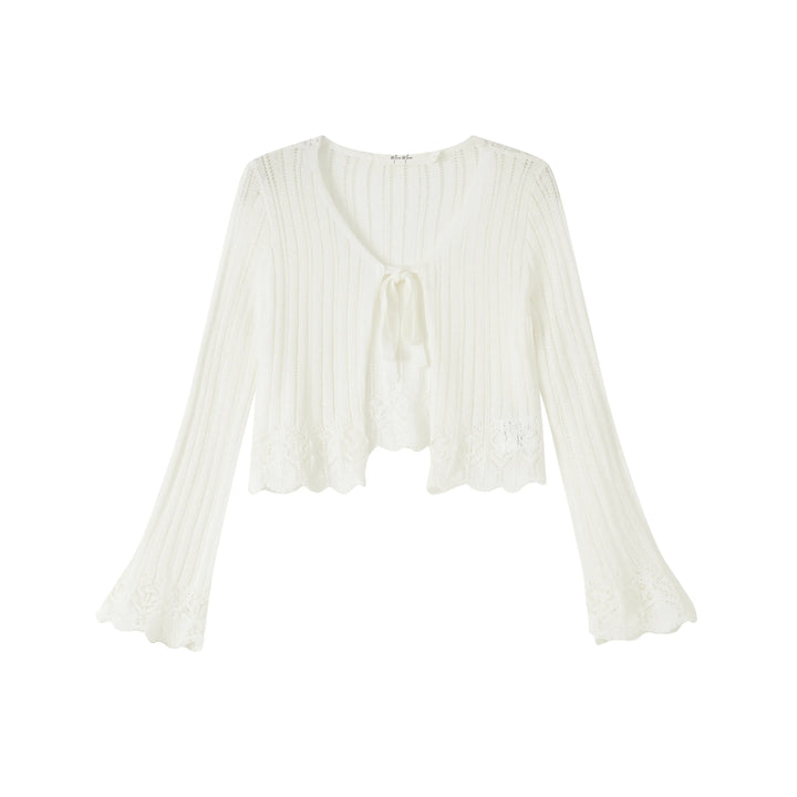 An image of a   OW83US6 Knit Cardigan by  Mirra Masa