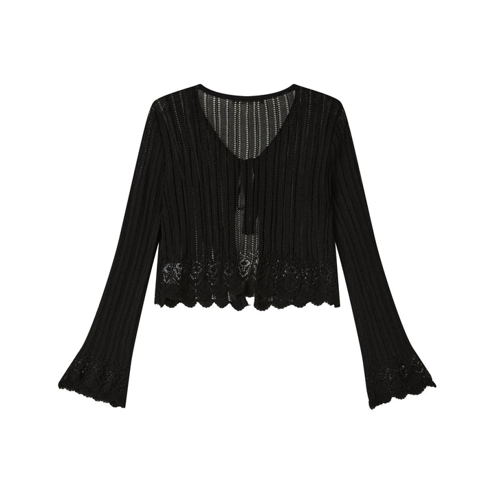 An image of a   OW83US6 Knit Cardigan by  Mirra Masa