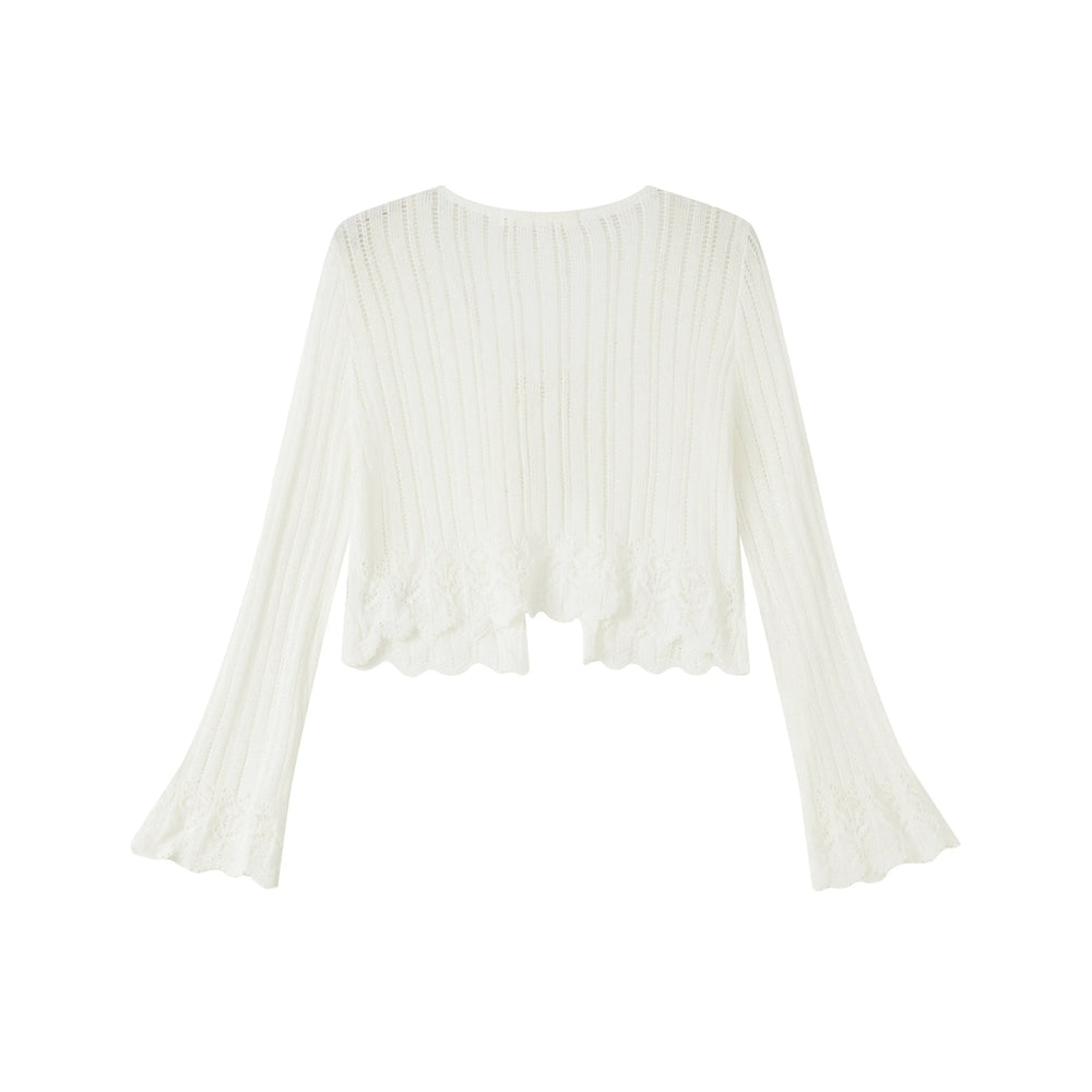 An image of a   OW83US6 Knit Cardigan by  Mirra Masa