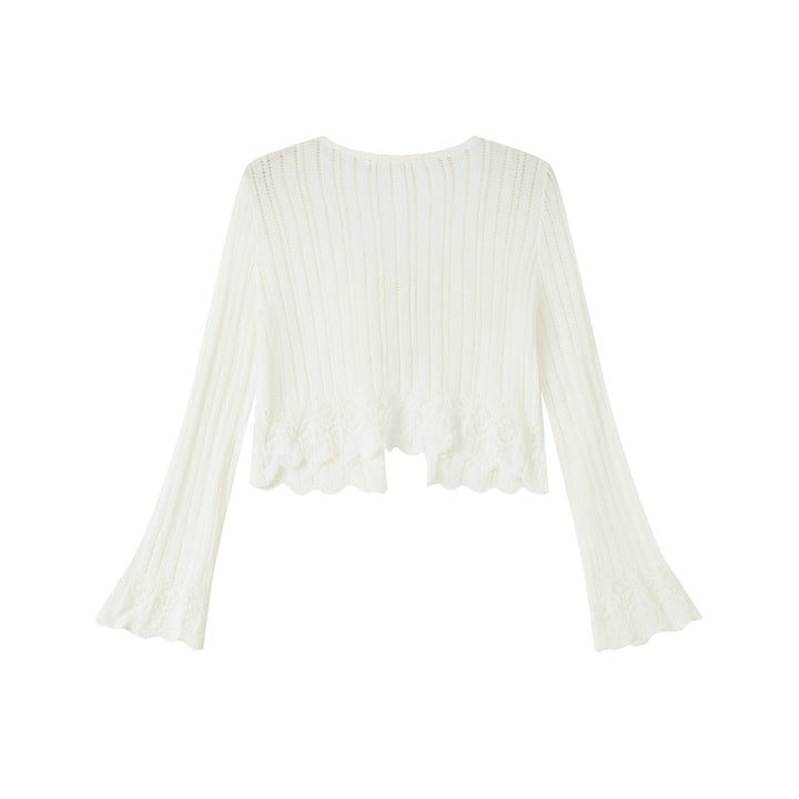 An image of a   OW83US6 Knit Cardigan by  Mirra Masa