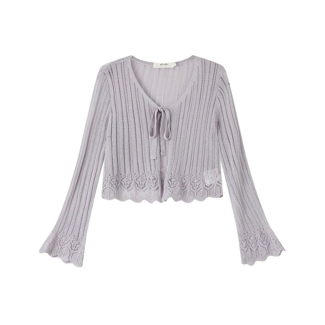 An image of a   OW83US6 Knit Cardigan by  Mirra Masa