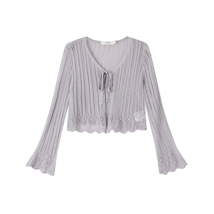 An image of a   OW83US6 Knit Cardigan by  Mirra Masa