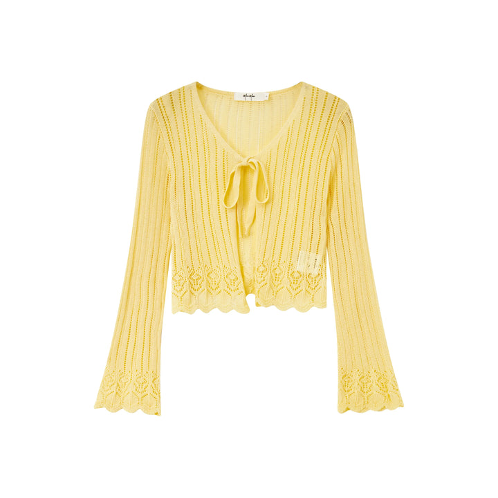 An image of a   OW83US6 Knit Cardigan by  Mirra Masa