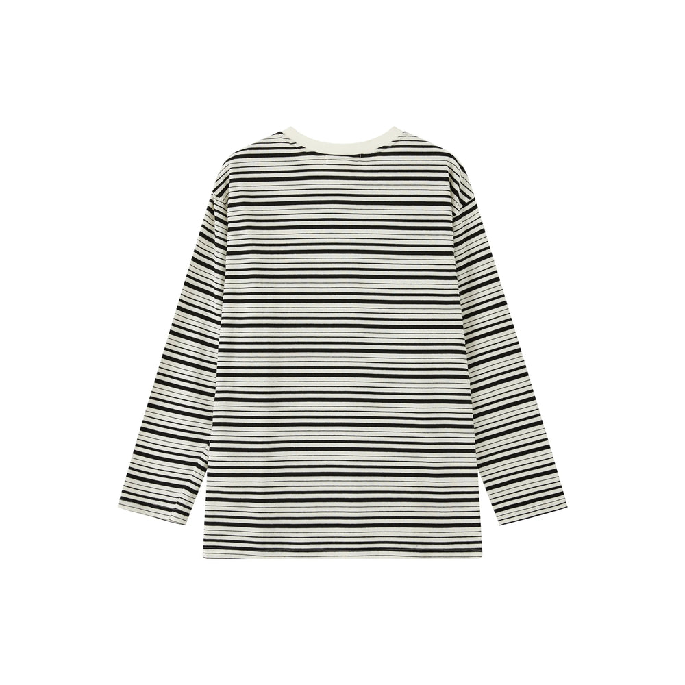 An image of a   OW85RS6 Stripe Long-Sleeve by  Mirra Masa