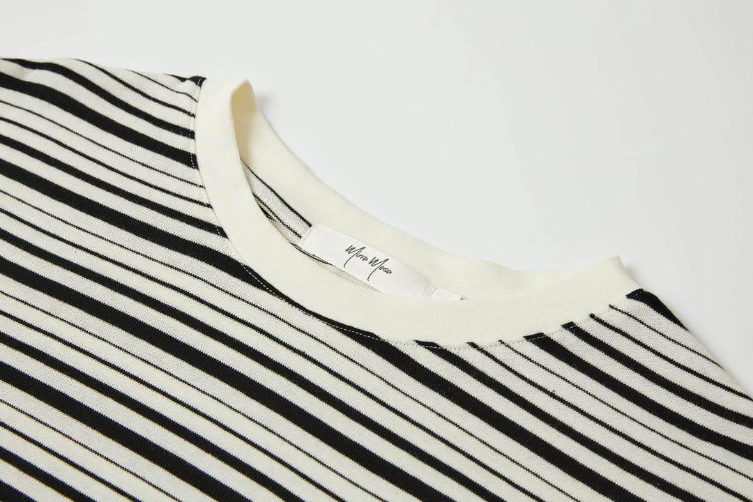 An image of a   OW85RS6 Stripe Long-Sleeve by  Mirra Masa