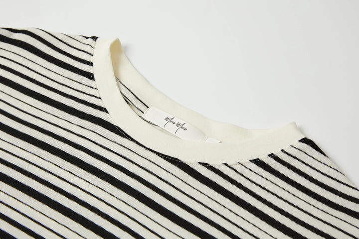 An image of a   OW85RS6 Stripe Long-Sleeve by  Mirra Masa