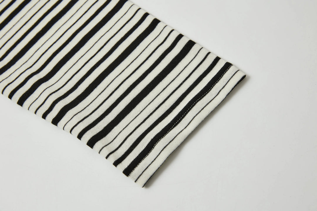 An image of a   OW85RS6 Stripe Long-Sleeve by  Mirra Masa