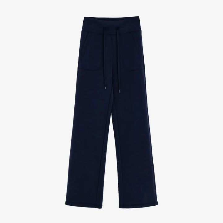 An image of a  Dark Blue / Extra Large PT43YS6 Soft-Touch High-Rise Pants by  Mirra Masa
