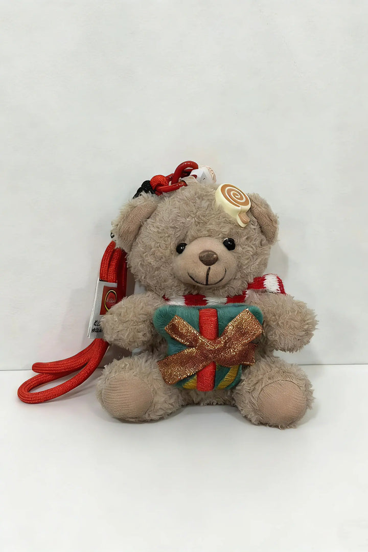 An image of a   Plush Bear Bag Charm by  Mirra Masa