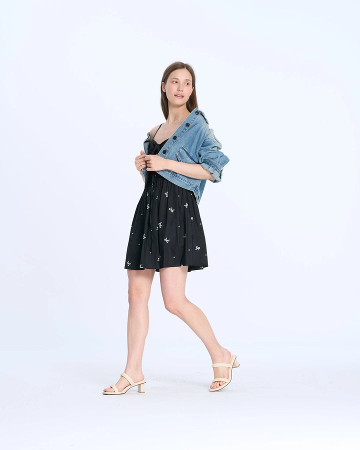 An image of a   S0386 Cropped Denim Jacket by  Mirra Masa