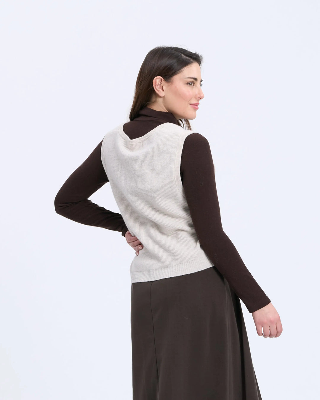 An image of a   S1094 Sweater Vest by  Mirra Masa