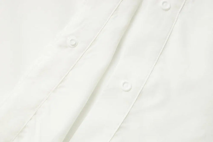 An image of a   S11309 Ruffle Placket Tencel Shirt by  Mirra Masa