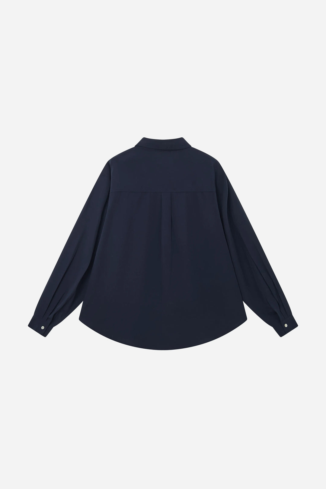 An image of a   S11309 Ruffle Placket Tencel Shirt by  Mirra Masa
