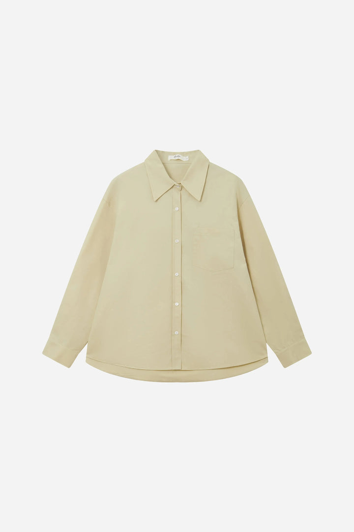 An image of a   S11630 Classic Cotton Button Down Shirt by  Mirra Masa