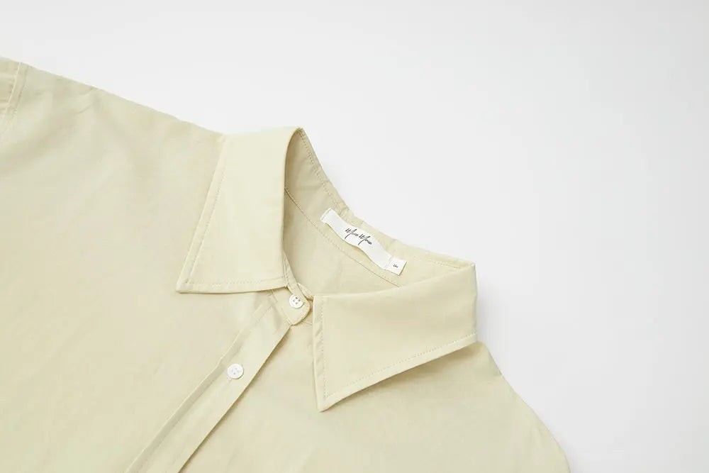 An image of a   S11630 Classic Cotton Button Down Shirt by  Mirra Masa