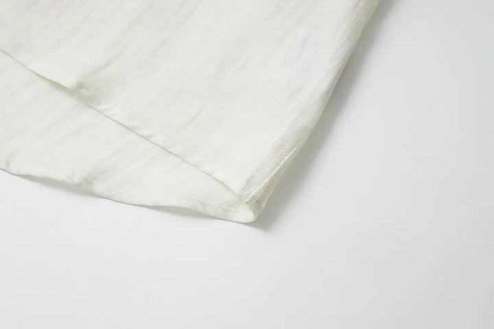 An image of a   S11875 Split Back Lyocell Linen Shirt by  Mirra Masa