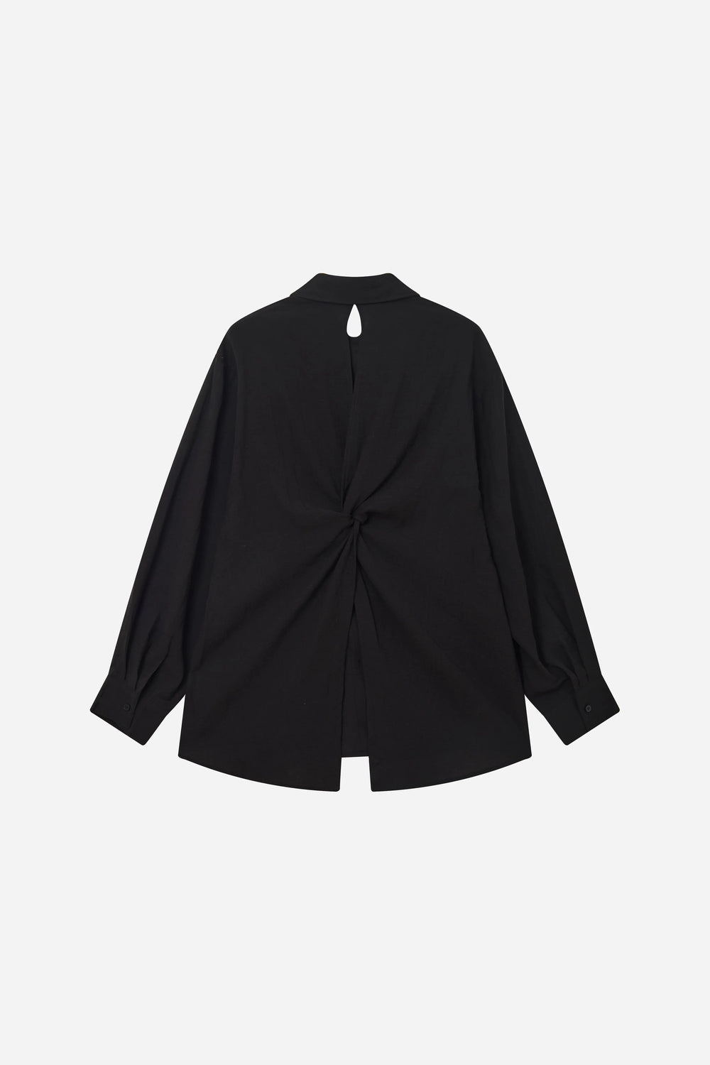An image of a   S11875 Split Back Lyocell Linen Shirt by  Mirra Masa