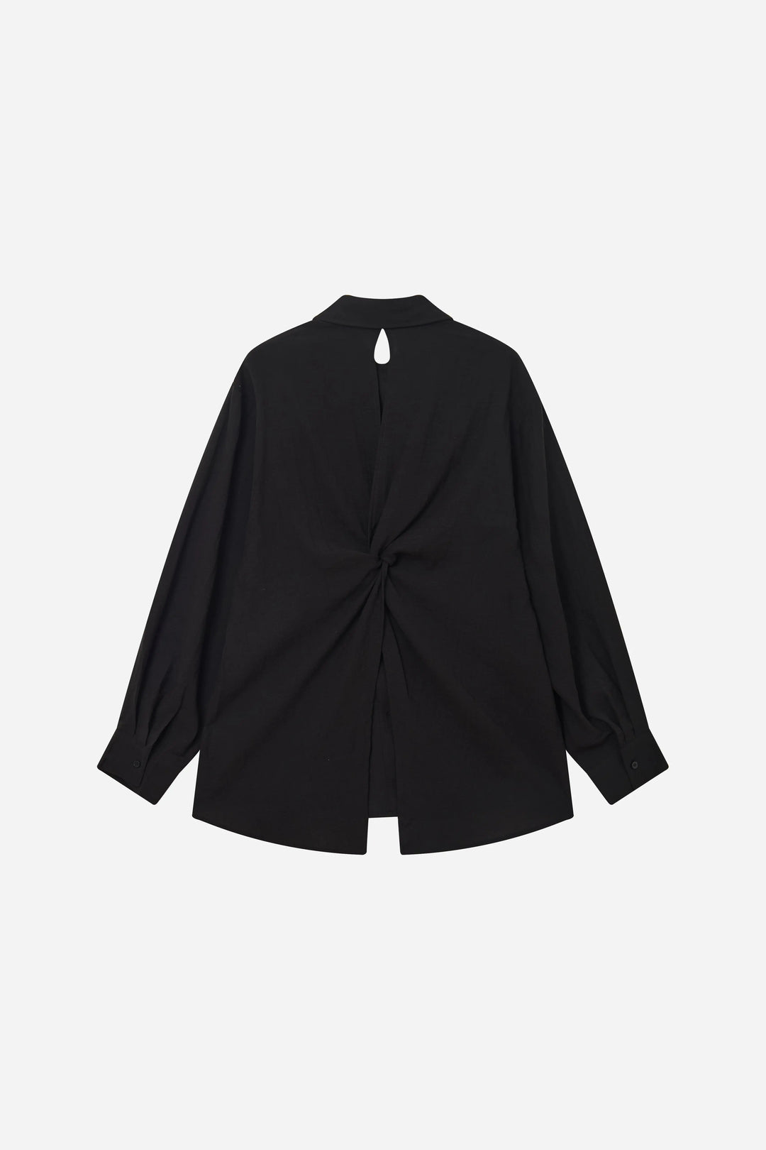 An image of a   S11875 Split Back Lyocell Linen Shirt by  Mirra Masa