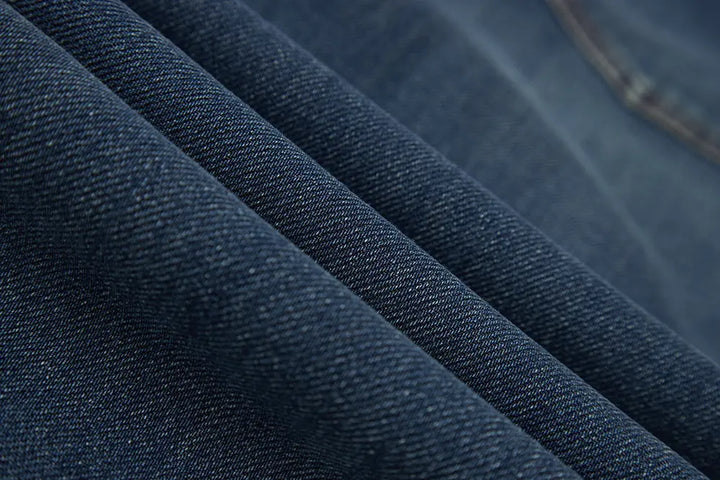 An image of a   S12766 Fleece Lined Elastic Waist Jeans by  Mirra Masa