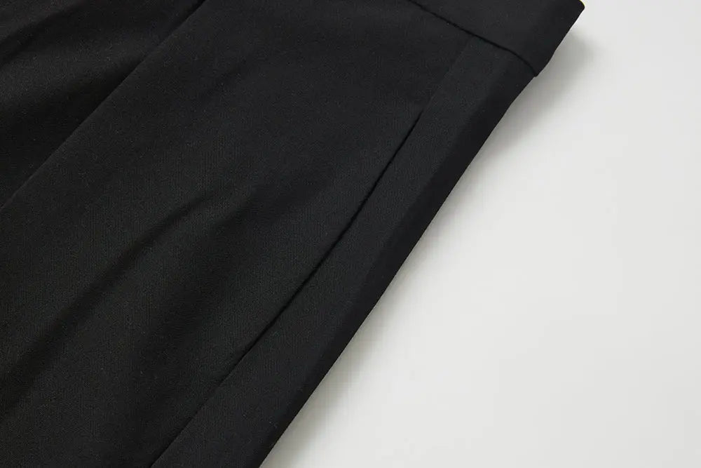 An image of a   S12804 Pleated Wide Leg Pants by  Mirra Masa