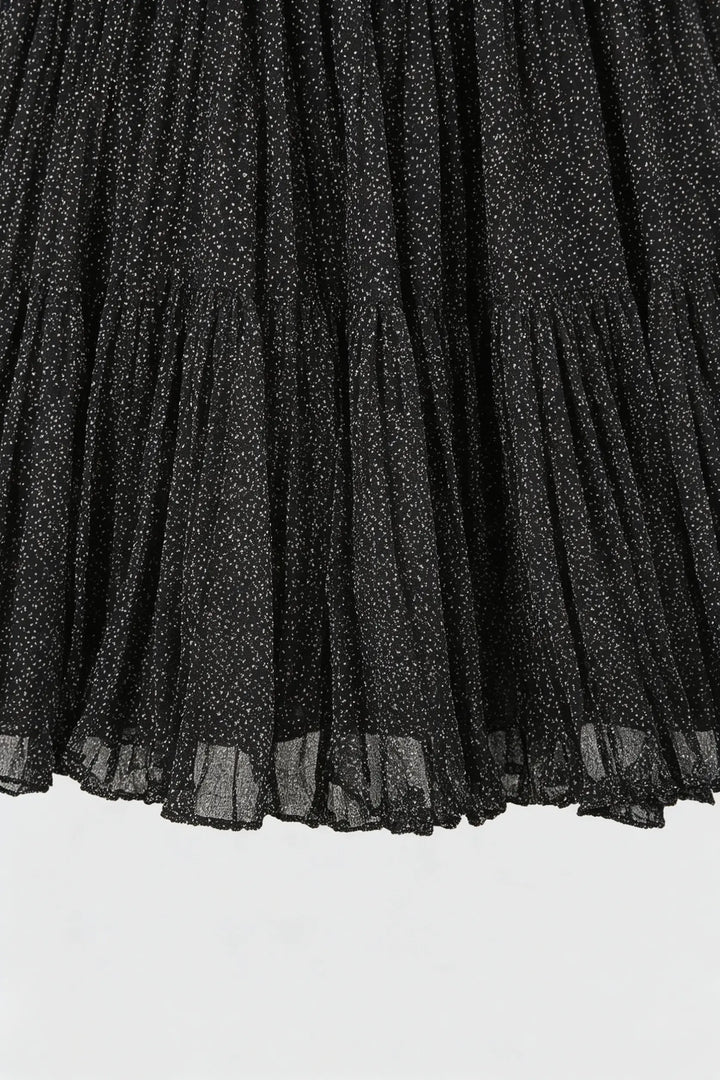 An image of a   S20452 Tiered Floral Midi Skirt by  Mirra Masa