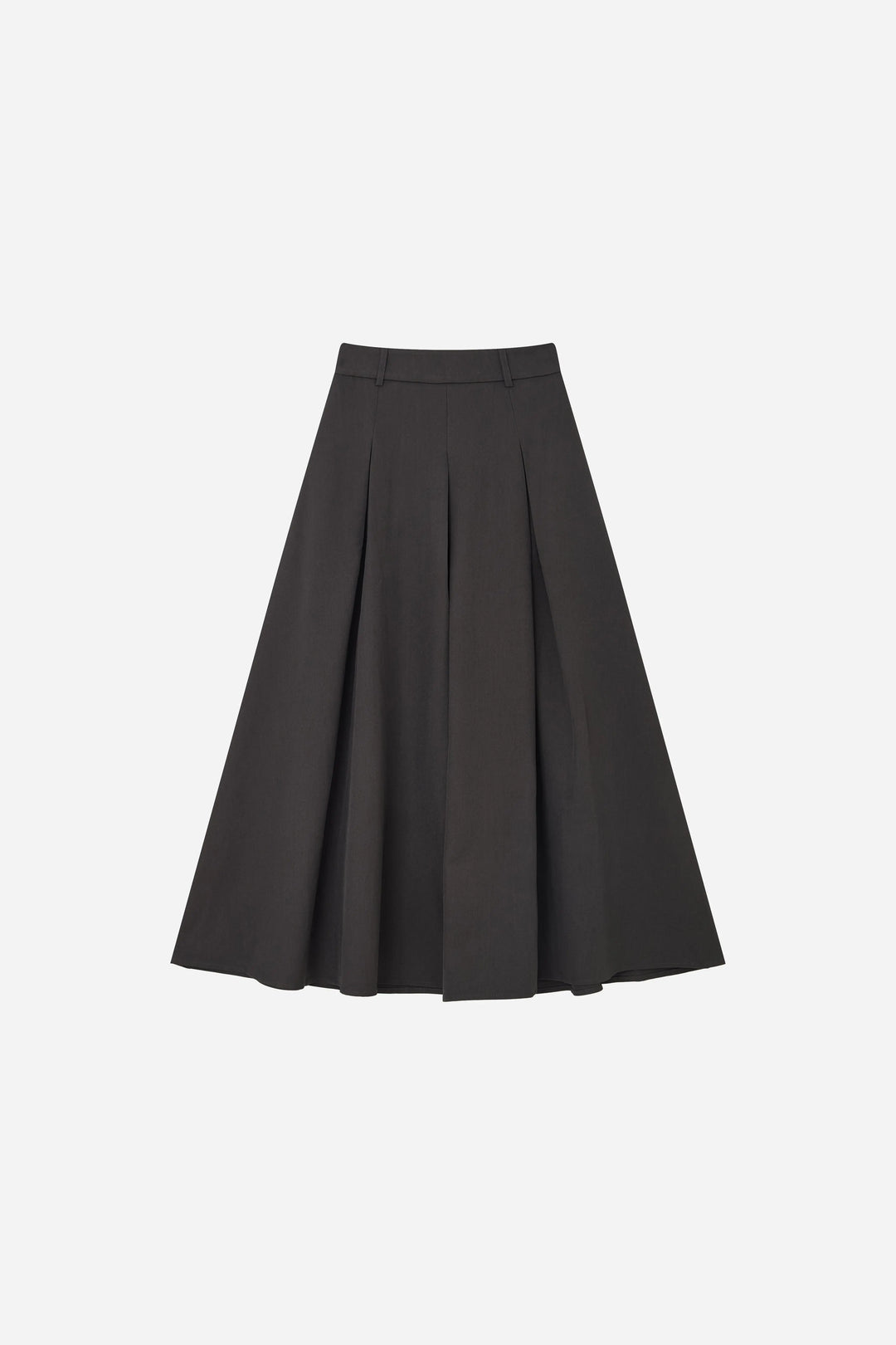 An image of a   S20857 Pleated Maxi Skirt by  Mirra Masa