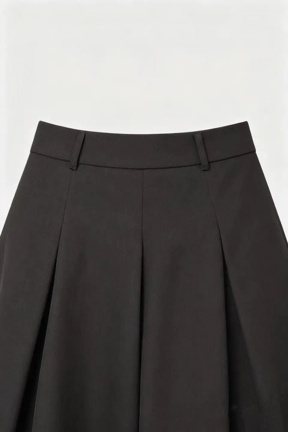 An image of a   S20857 Pleated Maxi Skirt by  Mirra Masa