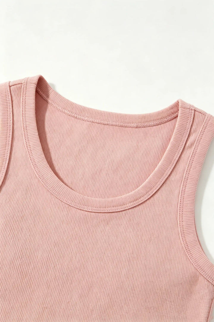 An image of a   S21050 Essential Ribbed Tank by  Mirra Masa
