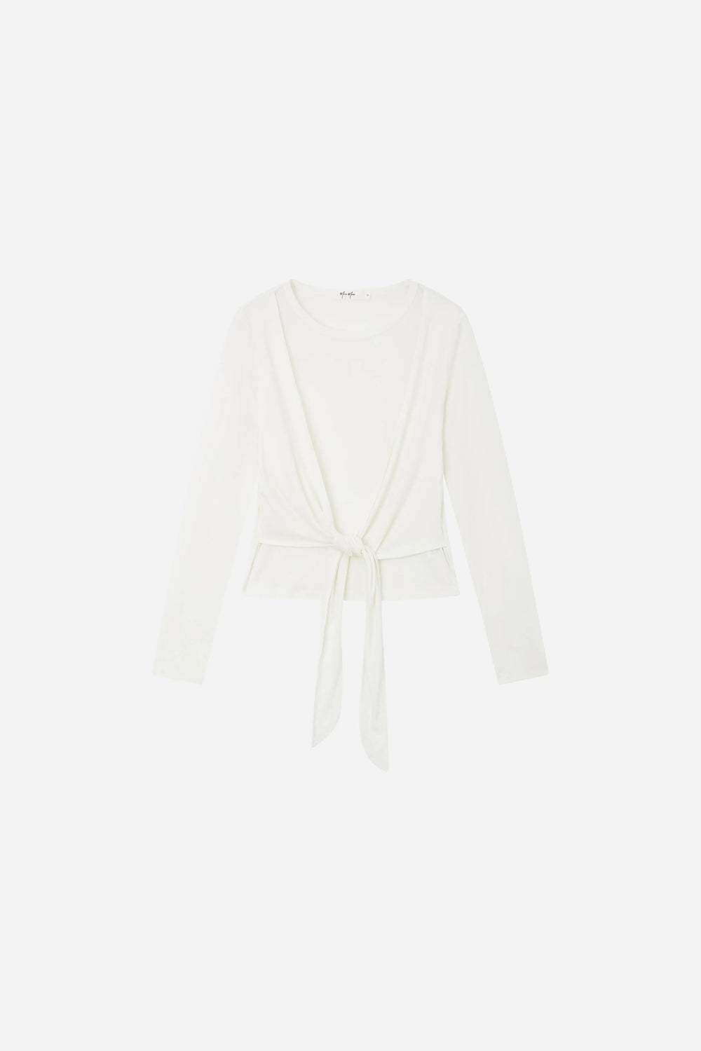 An image of a   S21147 Tie-Front Layered Top by  Mirra Masa
