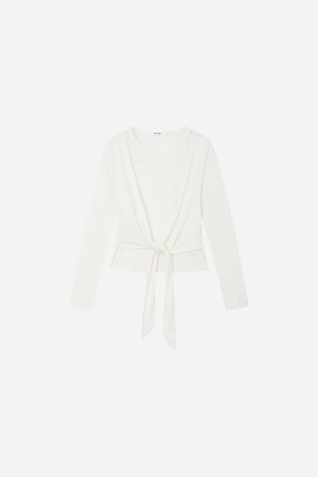 An image of a   S21147 Tie-Front Layered Top by  Mirra Masa
