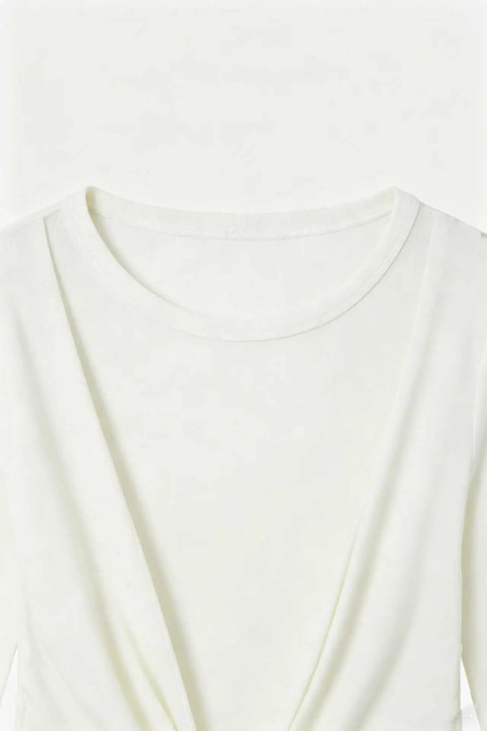 An image of a   S21147 Tie-Front Layered Top by  Mirra Masa