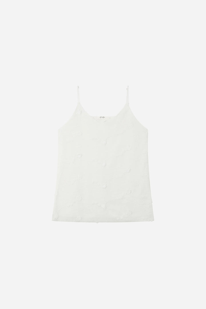 An image of a   S21268 Floral Appliqué Cami by  Mirra Masa