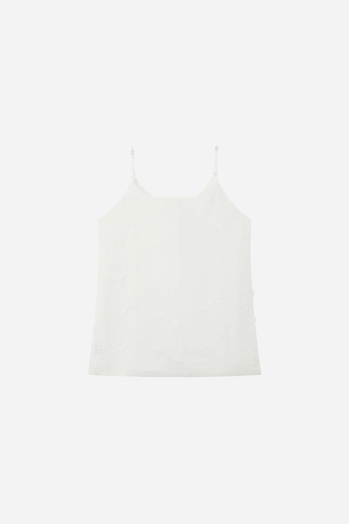 An image of a   S21268 Floral Appliqué Cami by  Mirra Masa