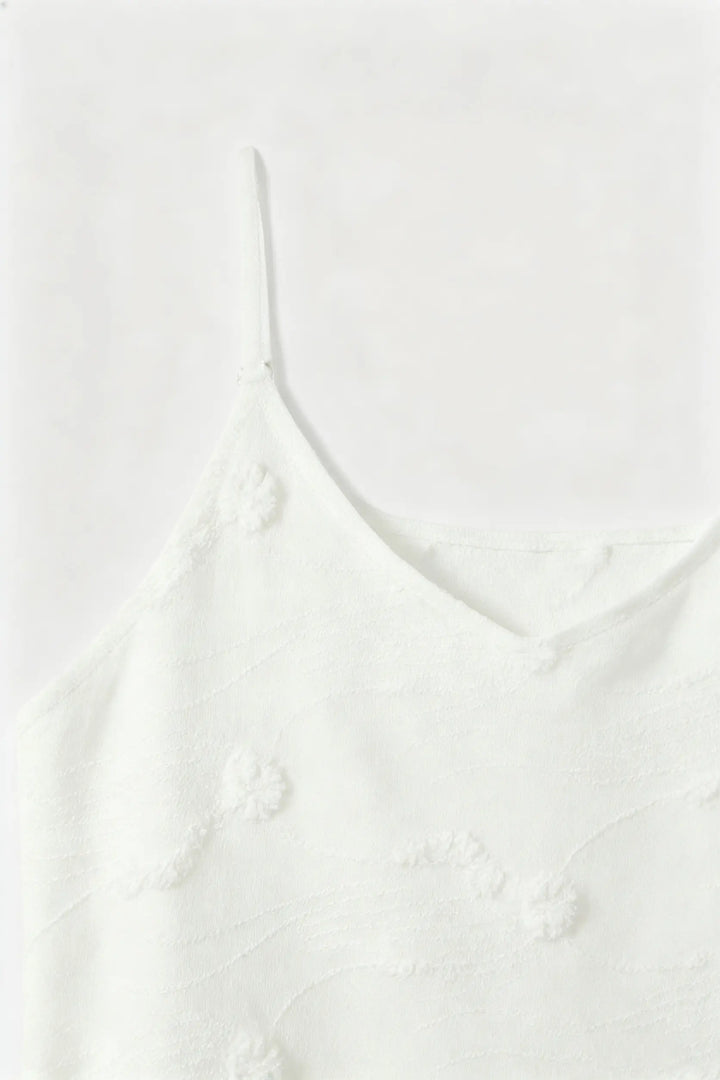 An image of a   S21268 Floral Appliqué Cami by  Mirra Masa