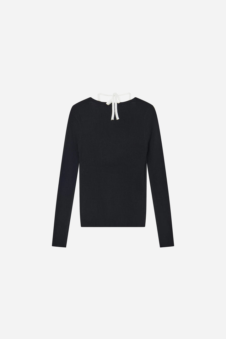 An image of a   S21304 Layered V-Neck Cardigan by  Mirra Masa